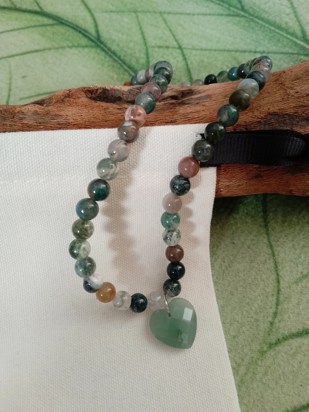 Collier bohème pierres naturelles